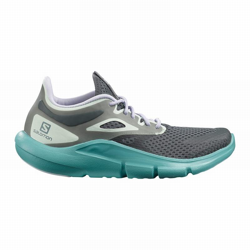 Salomon PREDICT MOD - Womens Road Running Shoes - Dark Green/Purple - NZ (24578-TQJW)